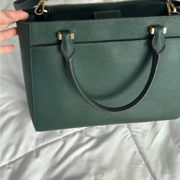 Dark Green Michael Kors purse - Picture 5 of 10